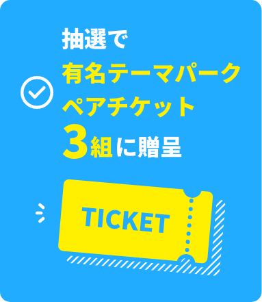 有名テーマパークペアチケット